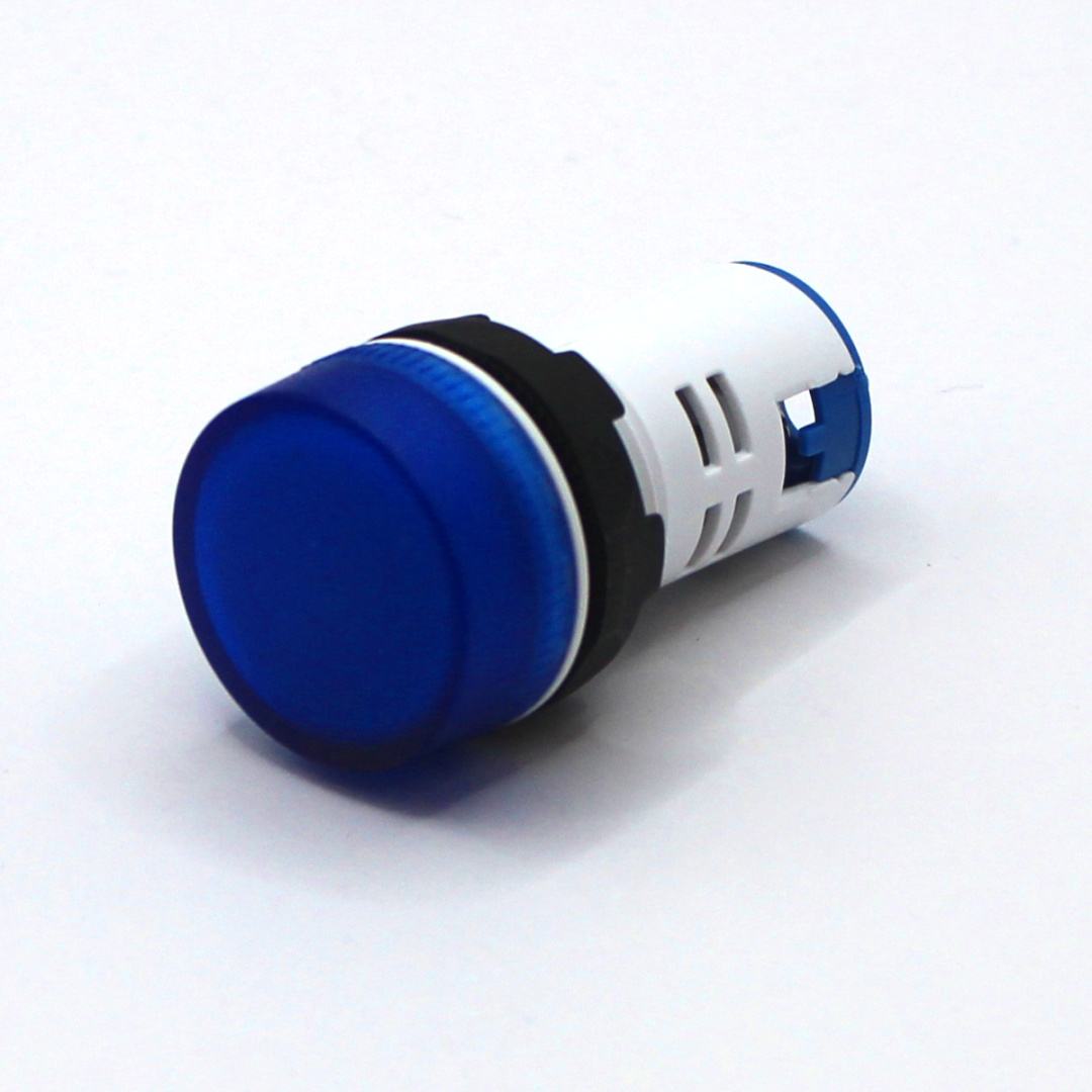 картинка PL22A-220-B Лампа сигнальная, тип A, синяя, 220V, LED AC/DC от магазина Одежда+