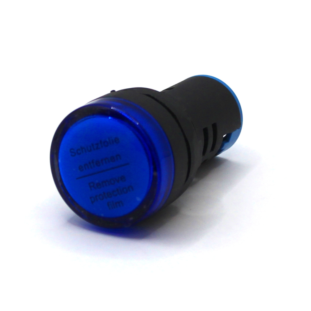 картинка PL22D-024-B Лампа сигнальная, тип D, синяя, 24V, LED AC/DC от магазина Одежда+