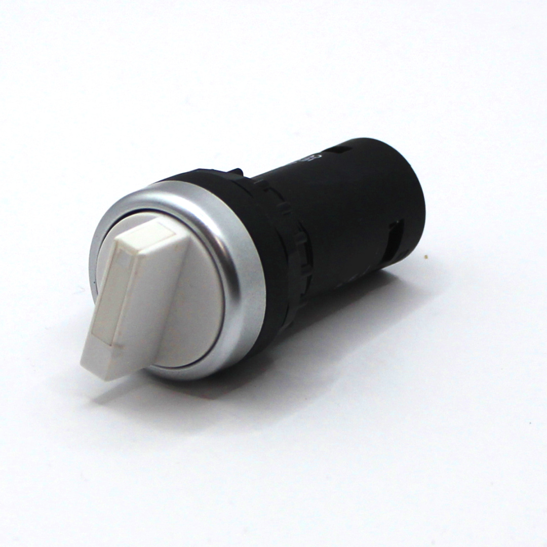 картинка PB-XF-S11/W Переключатель в корпусе, 2 положения, серия S, с фиксацией, белый, 1НО+1НЗ от магазина Одежда+