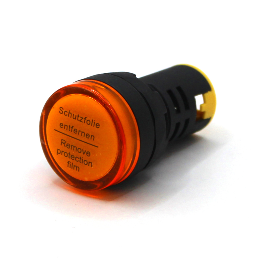 картинка PL22D-024-Y Лампа сигнальная, тип D, жёлтая, 24V, LED AC/DC от магазина Одежда+
