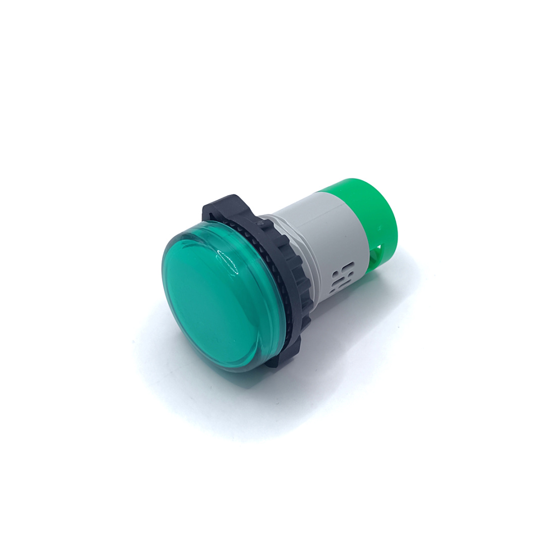 картинка PL22E-220-G Лампа сигнальная, тип E, зелёная, 220V, с защитой от мерцания LED AC/DC от магазина Одежда+