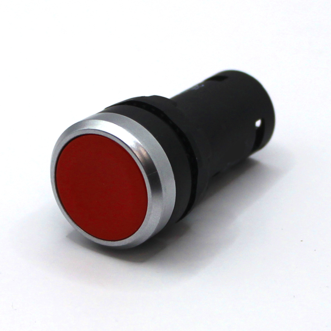 картинка PB-BF-S10/R Кнопка в корпусе, серия S, с фиксацией, красная, 1НО от магазина Одежда+