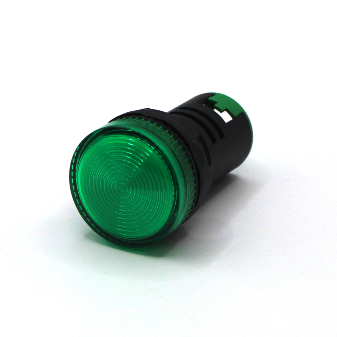 картинка PL22C-024-G Лампа сигнальная, тип С, зелёная, 24V, LED AC/DC от магазина Одежда+