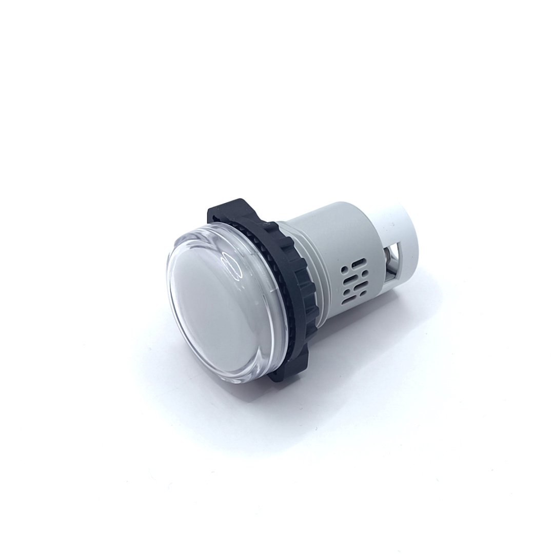 картинка PL22E-220-W Лампа сигнальная, тип E, белая, 220V, с защитой от мерцания LED AC/DC от магазина Одежда+