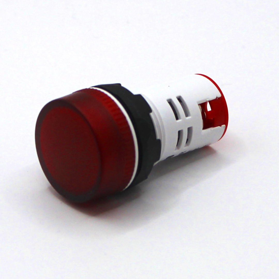 картинка PL22A-024-R Лампа сигнальная, тип A, красная, 24V, LED AC/DC от магазина Одежда+