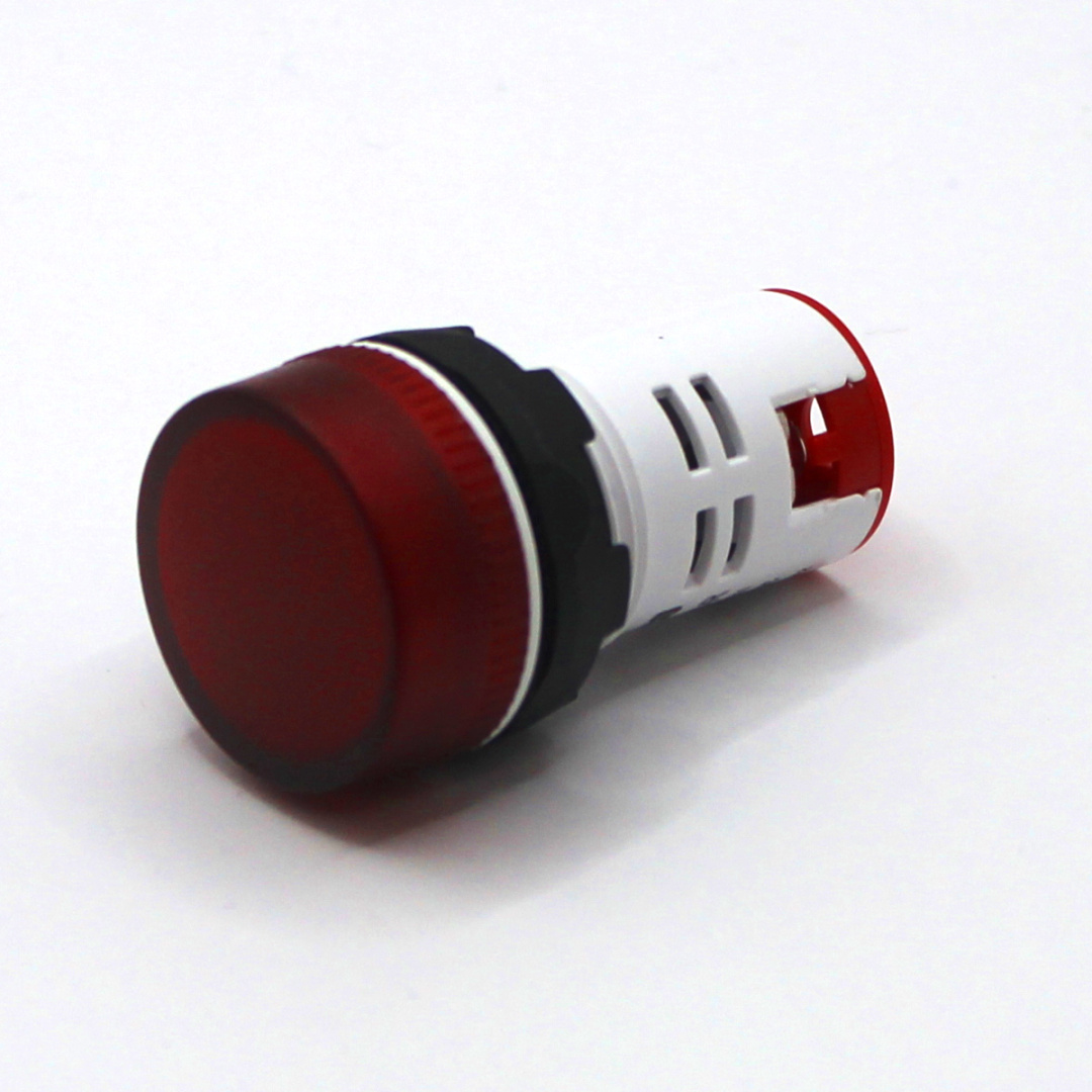 картинка PL22A-220-R Лампа сигнальная, тип A, красная, 220V, LED AC/DC от магазина Одежда+