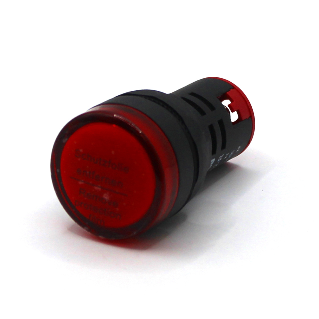 картинка PL22D-220-R Лампа сигнальная, тип D, красная, 220V, LED AC/DC от магазина Одежда+